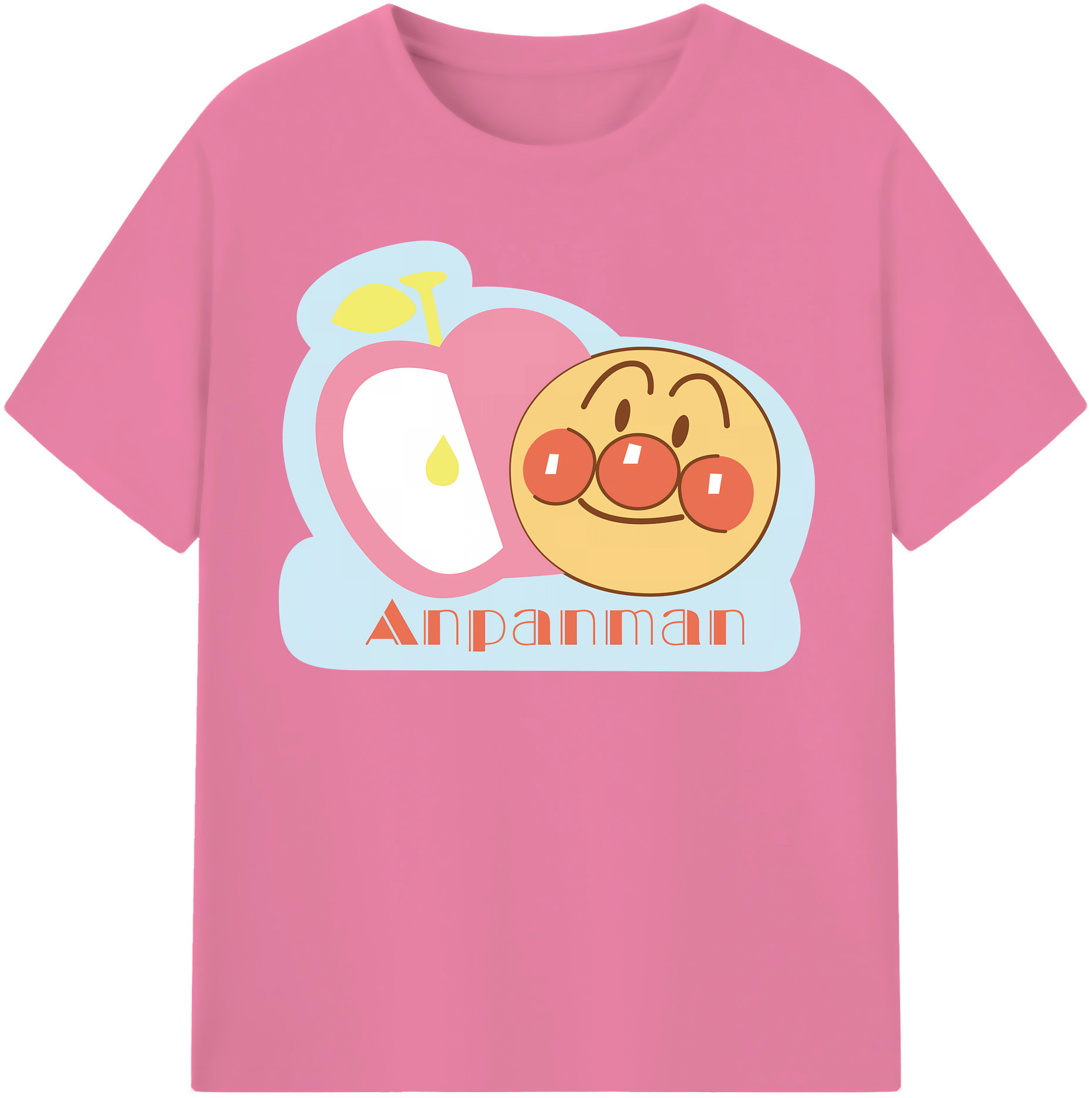 （画像用） アンパンマン Anpanman 綿100％半袖Tシャツ（フロントプリント）